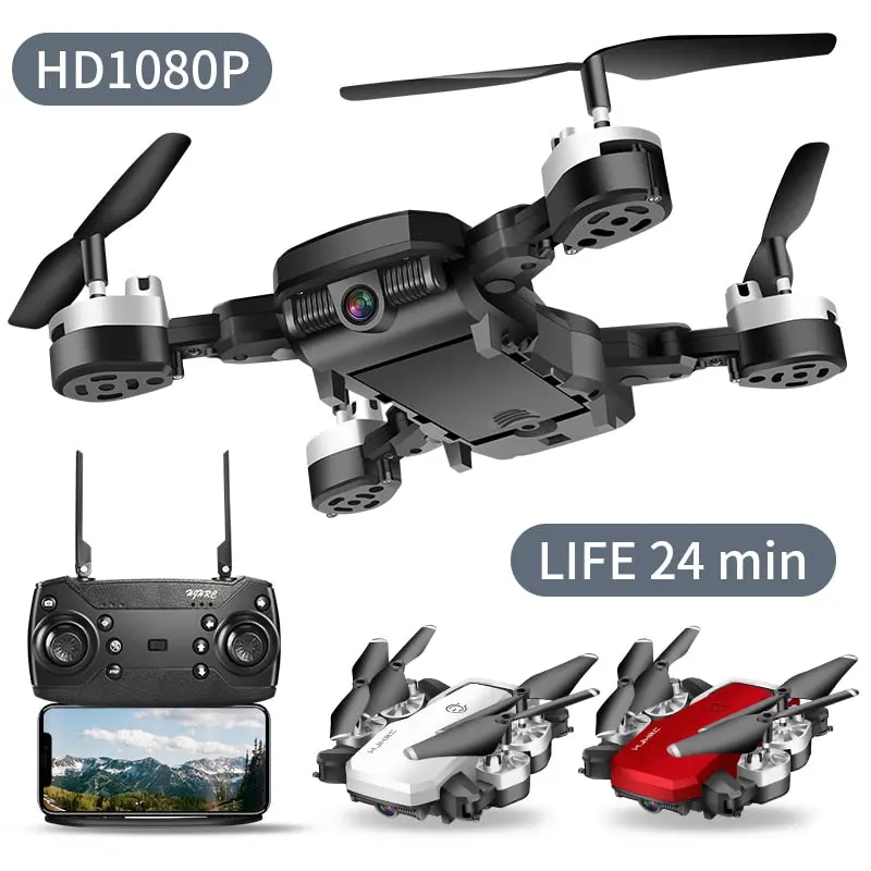 Drone 4K Rc Quadcopter With Camera Foldable Fpv Wifi Quadrocopter Wide Angle High Hold Rc Helicopter Selfie Drone Professional 1
