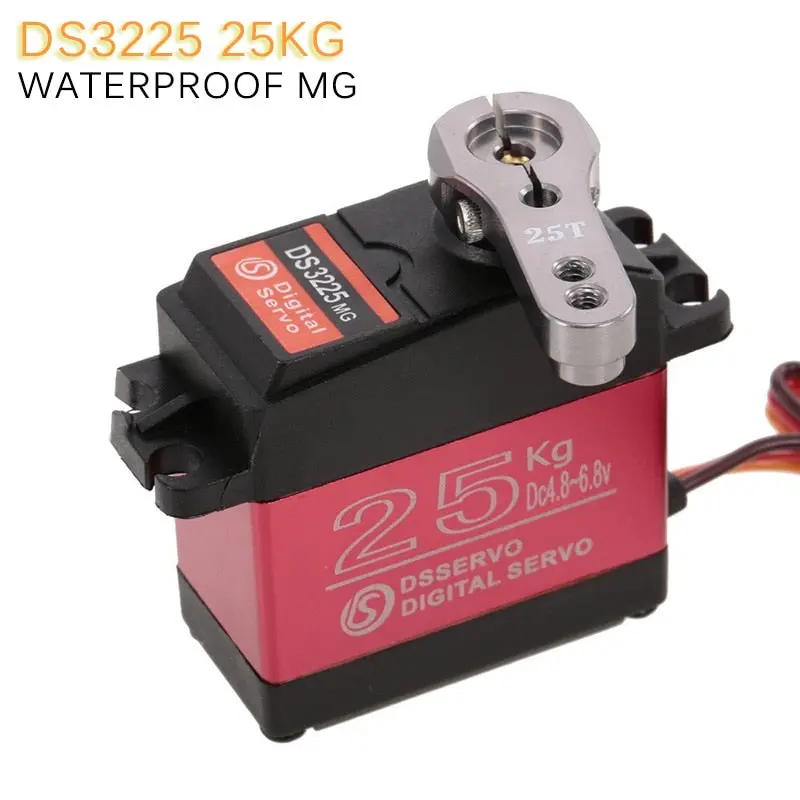 Dsservo Ds3225 Servo 25Kg Metal Gear Digital Servo High Torque Waterproof Digital Servo For 1:8/1:10/1:12 Rc Cars Spare Parts 1