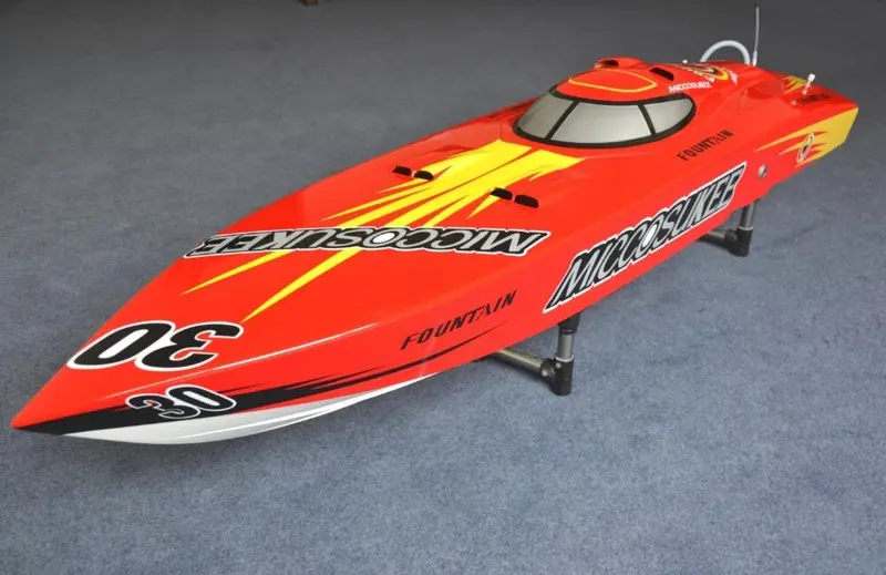 Dt G26i P1 Blade Fiberglass 26Cc Gasoline Rc Boat Speedboat W/ 26Cc Engine With Clutch -Red Color 1