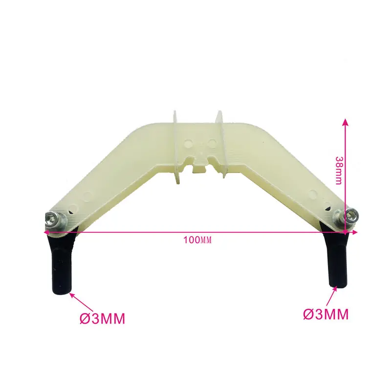 Dual Angle Rudder Rocker Arm With Adjustable Nylon Ball Head For Rc Airplane Fixed-Wing 1