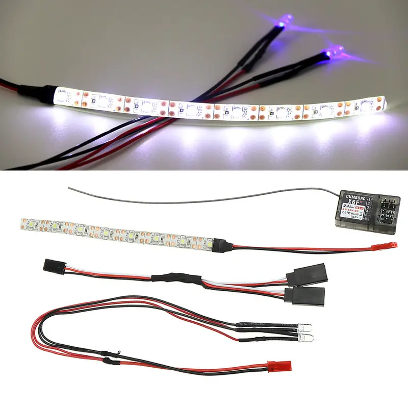 Dumborc 2.4G 6Ch X6f With Gyro Receiver+Rc Car Led Light 1