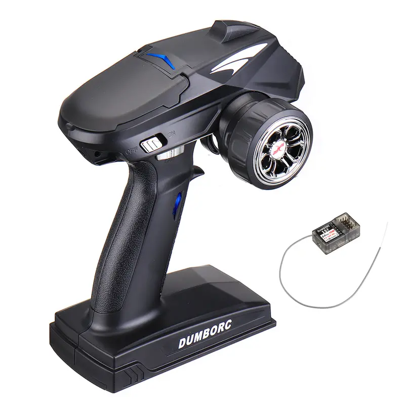 Dumborc X6 X4 X6p 2.4G 6Ch Transmitter W/ X6fg Gyro X6f Receiver Led Light Set For 1/10 1/8 Crawler Axial Scx10 D90 Rc Car Boat 5
