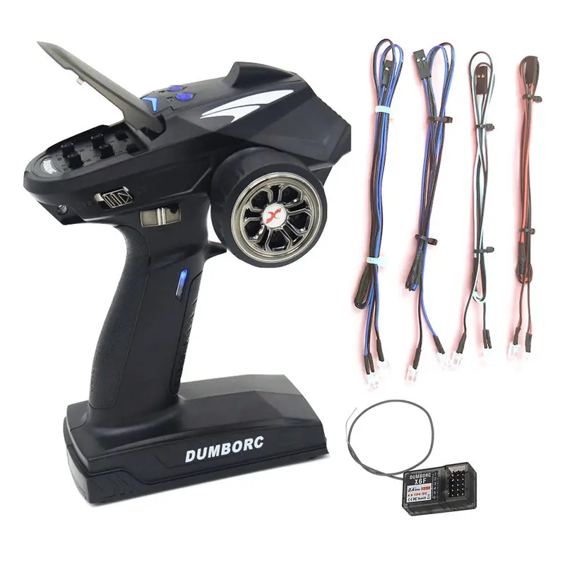 Dumborc X6p 2.4G 6Ch Transmitter+X6f Led Receiver+Led Light For Rc Car Boat Tank Vehicle Models 1