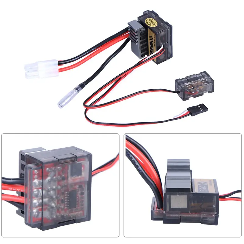 Durable Protection 320A Rc Car Two Way Brushed Motor Professional Easy Install Speed Controller High Frequency Esc Accessories 1