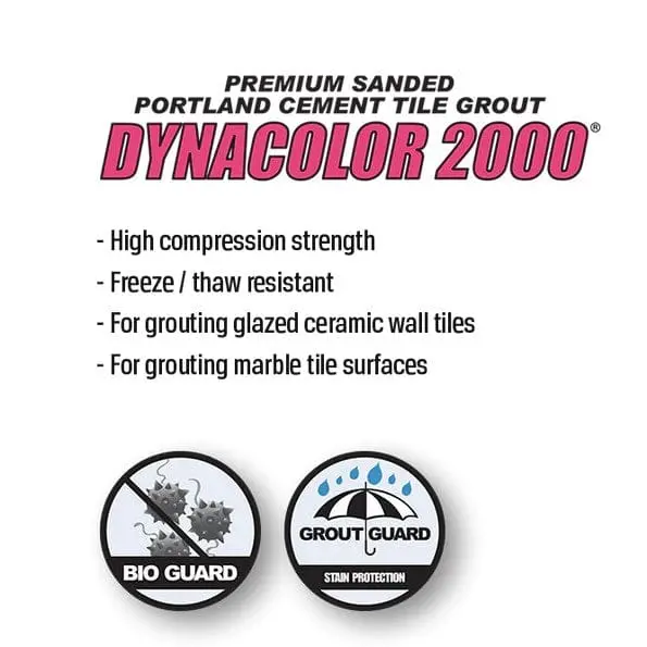 Dynacolor 2000 Sanded Grout | Natural Grey (Floor) 2