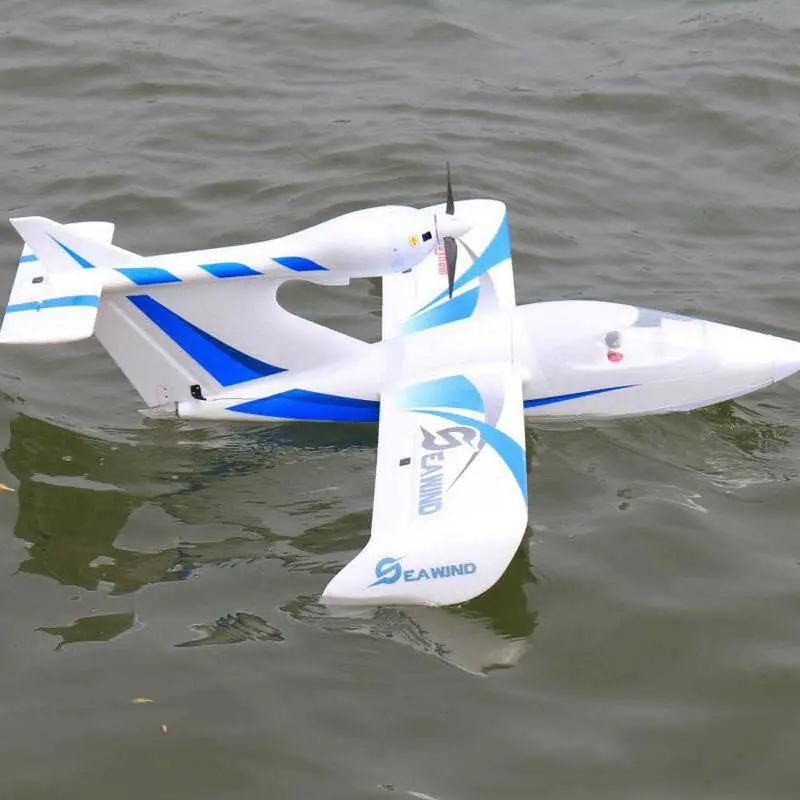 Dynam Seawind 1220Mm (48") Wingspan Epo Seaplane Blue/Red Rc Airplane Pnp With Gyro 1