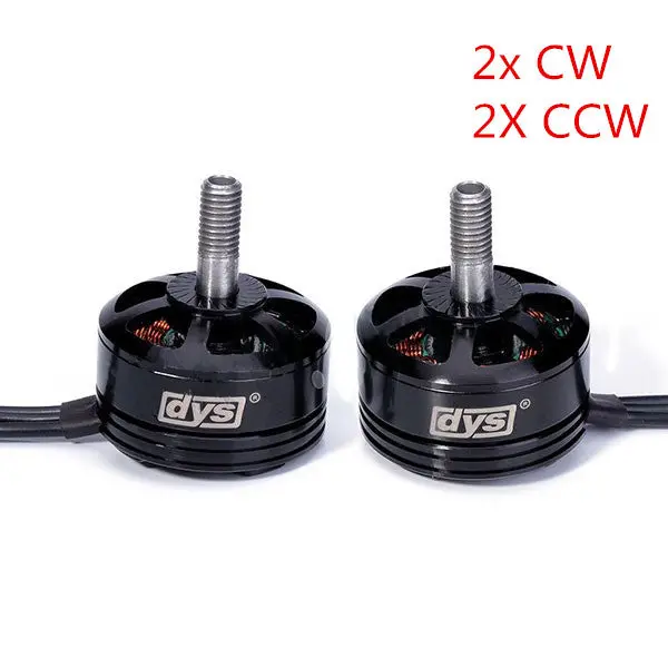 Dys Se2205 2300Kv 3-5S Brushless Motor 2 Cw & 2 Ccw For Rc Drone Fpv Racing 1