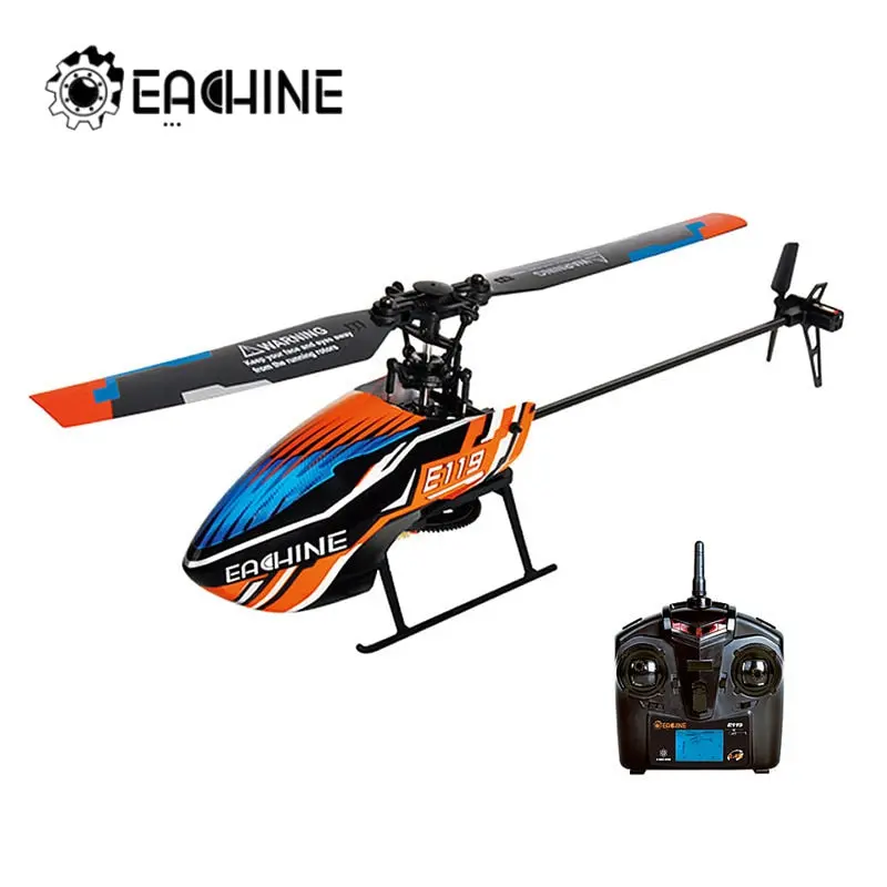 Eachine E119 2.4G 4Ch 6-Axis 4Ch Flybarless Rc Helicopter Rtf Optional Mode Right And Left Hand Throttle 1