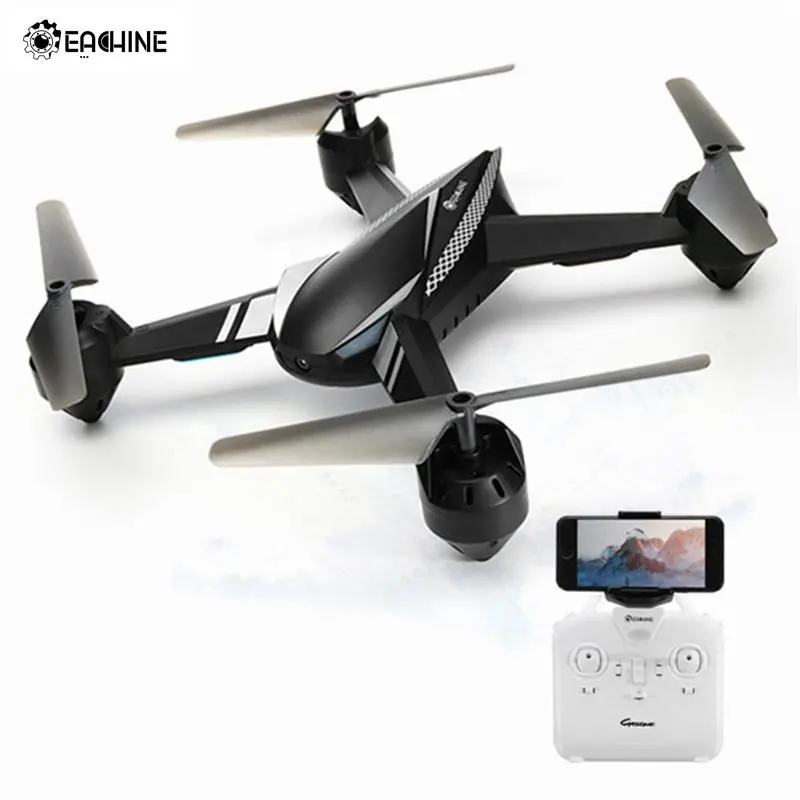 Eachine E32hw Wifi Fpv With 720P Hd Camera Altitude Hold Mode Black Two Batteries Rc Drone Quadcopter Rtf 1