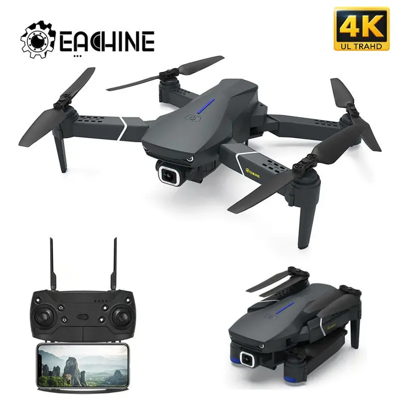 Eachine E520 Wifi Fpv Drone 4K/1080P Hd Wide Angle Camera Altitude Hold Foldable Aerial Video Quadcopter Aircraft Upgraded E58 1