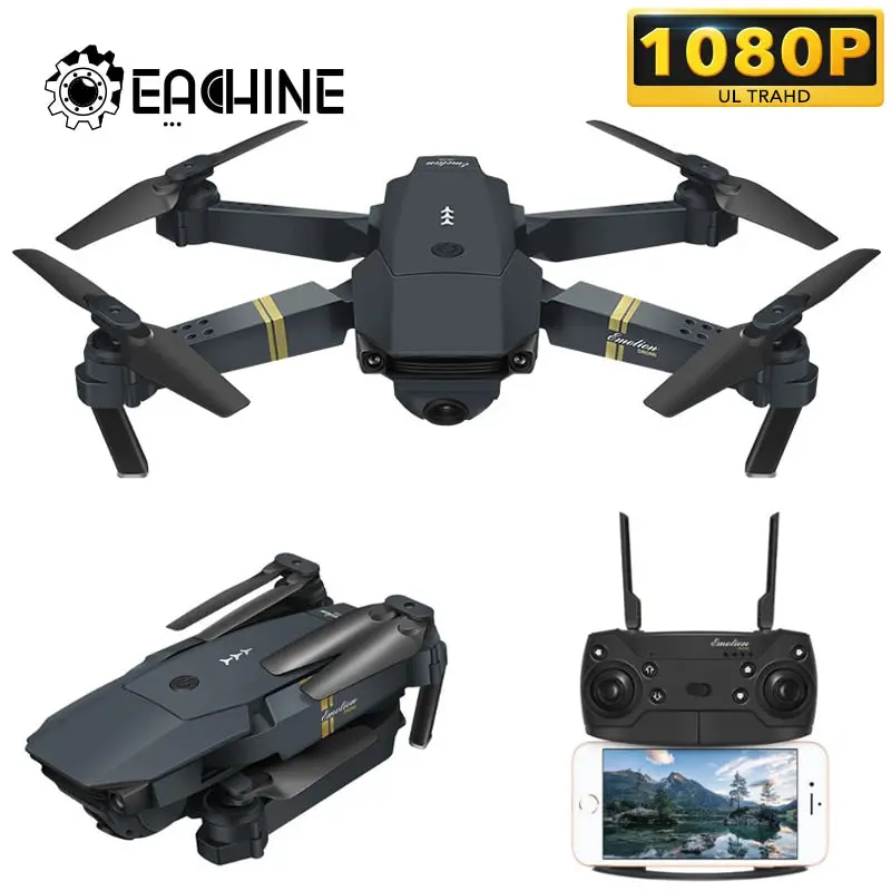 Eachine E58 Wifi Fpv With Wide Angle Hd 1080P Camera Hight Hold Mode Foldable Arm Rc Quadcopter Drone X Pro Rtf Dron For Gift 1