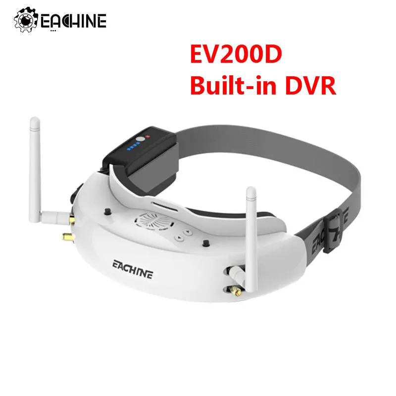 Eachine Ev200d 1280*720 5.8G 72Ch True Diversity Fpv Goggles Hd Port In 2D/3D Built-In Dvr 1