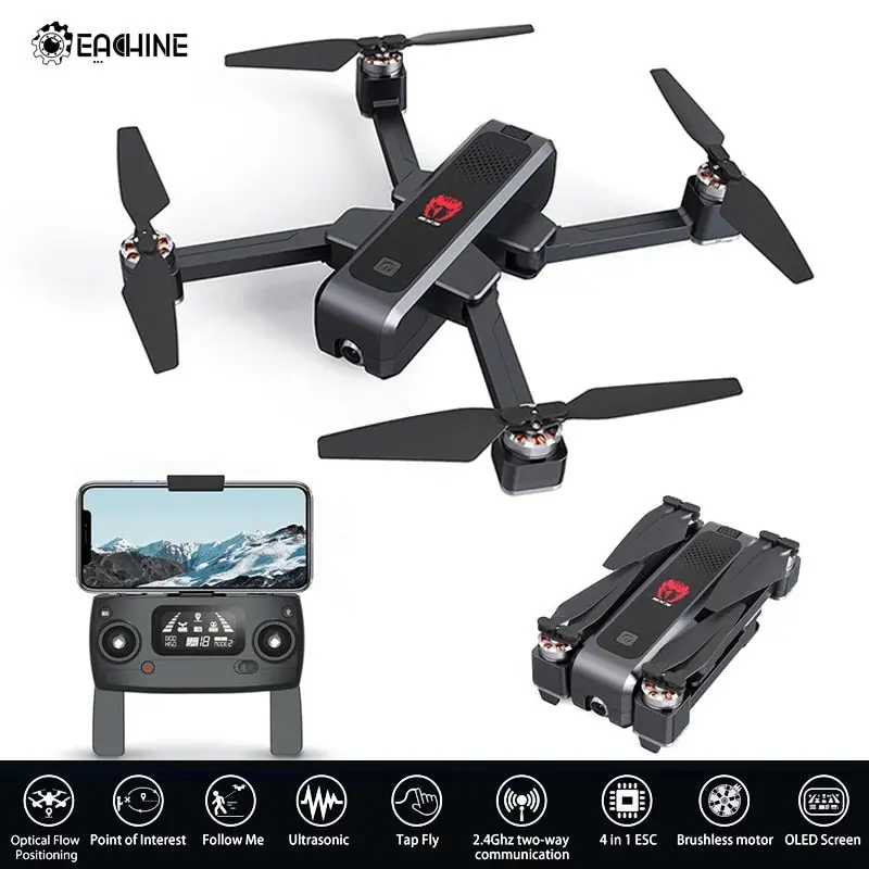Eachine Ex3 Gps 5G Wifi Fpv 2K Camera Optical Flow Oled Switchable Remote Brushless Foldable Rc Drone Quadcopter Rtf 1