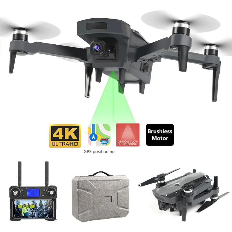 Eachine Gps With 4K Hd Camera Mini Drone Quadcopter Optical Flow Positioning Foldable Wifi 1.8Km Profesional Dron Rc Helicopter 1