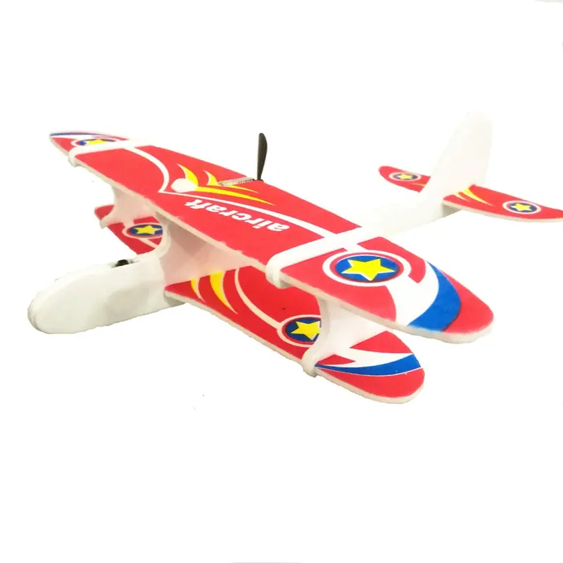 Electric Hand Throwing Foam Aircraft Electric Swing Usb Charging Aviation Model Glider Toy Outdoor Toy 1