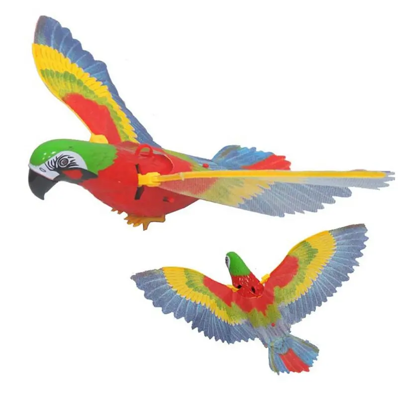 Electric Light Parrot Will Fly Glow Vocal Bird Hanging Line Parrot Hovering Music Fash Parrot Children's Toy Gift 1