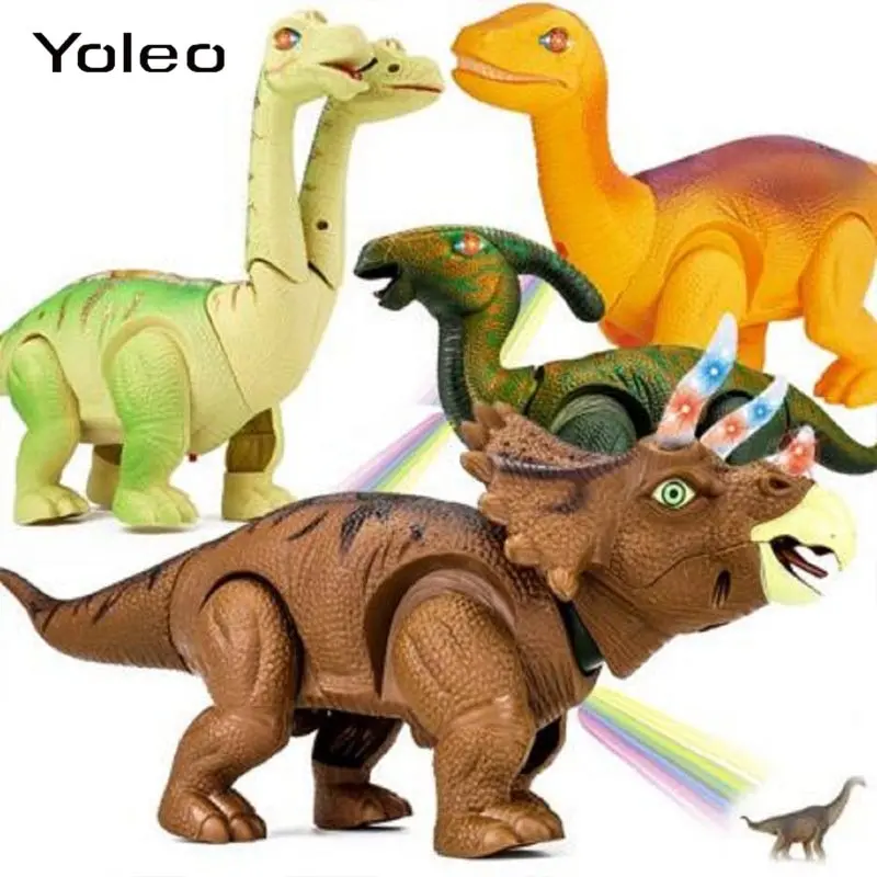 Electric Light Sound Projection Egg-Laying Dinosaur Animal Model Walking Robot Kids Toy Gift For Birthday Christmas Festival 1