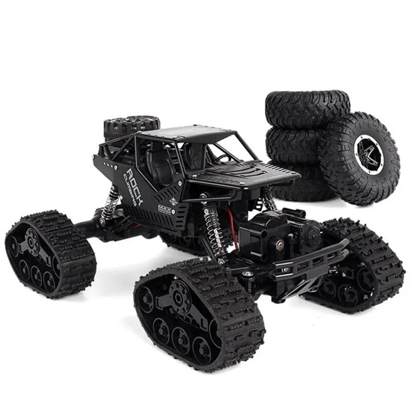 Electric Rc Car Rock Crawler Remote Control Toys Change Track Tire Radio-Controlled Cars Gifts Toys For Boys Rc Crawler Wheel 1