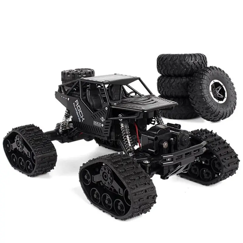 Electric Rc Car Rock Crawler Remote Control Toys Change Track Tire Radio-Controlled Cars Gifts Toys For Boys Rc Crawler Wheel 1