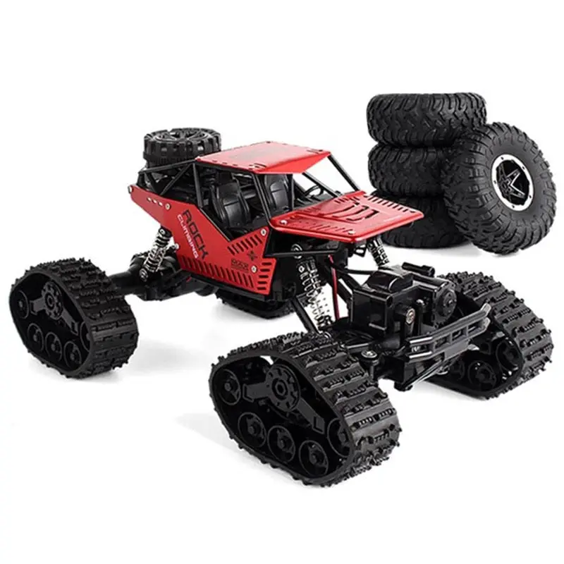 Electric Rc Car Rock Crawler Remote Control Toys Change Track Tire Radio-Controlled Cars Gifts Toys For Boys Rc Crawler Wheel 1