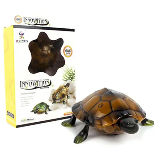 Electric Rc Remote Control Turtle Robot Infrared Simulation Green Sea Turtle Lifelike Crawl Funny Tricky Toys For Boys 2