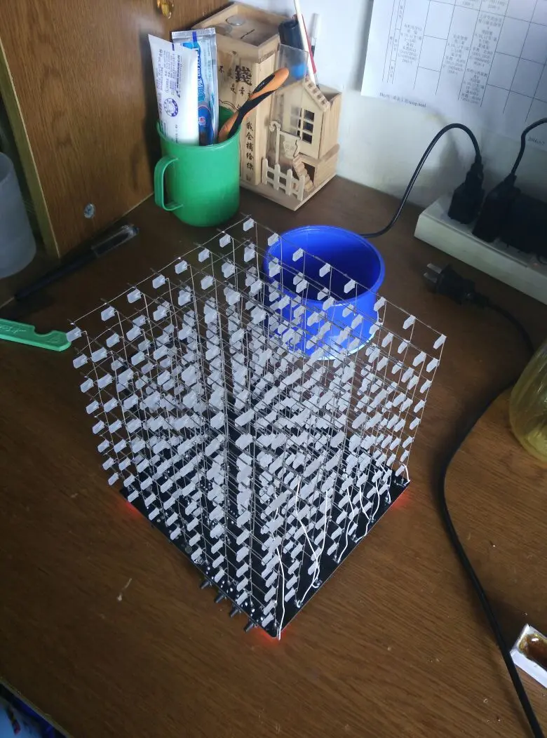 Electronic Assembly Kits Soldering Kits 8*8*8 Led Cube 1