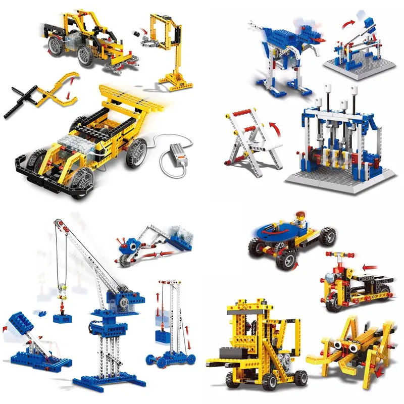 Electronic Building Blocks Educational Science Experiment Kits Diy Machine Toys Robotic Assembling Model Child Birthday Gifts 1