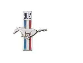 Emblema Fender 302 Mustang 1968 Lado Izquierdo 1