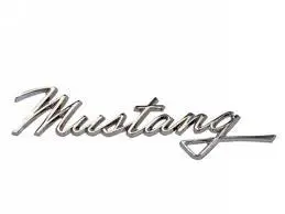 Emblema Script Ford Mustang 1968 Cromado 1