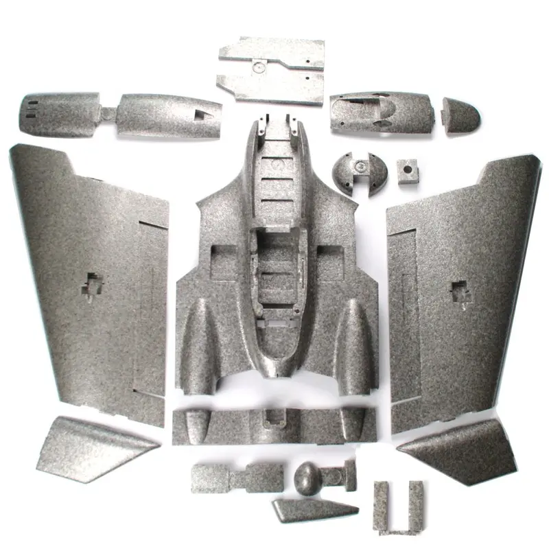 Epp Middle Fuselage & Main Wing & Wingtips & Hatch Cover Full Set Spare Part For Reptile Harrier S1100 Gray Fpv Rc Airplane 1