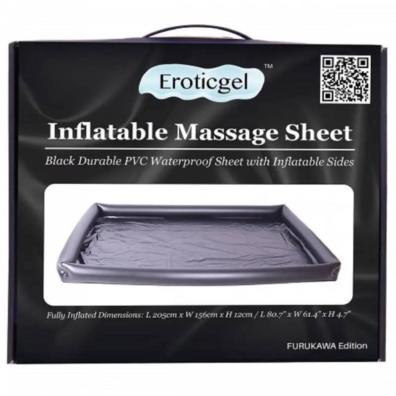 Eroticgel Inflatable Massage / Sex Sheet Black. 1
