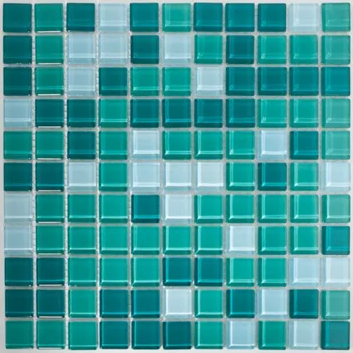 Esmerelda Mescla Glass Mosaic Tile 12"X12" 1