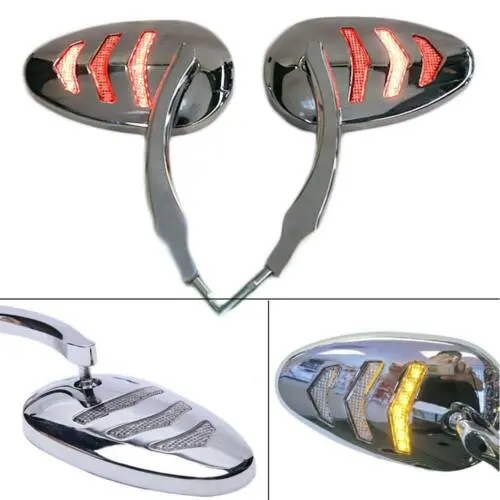 Espejos Moto Con Led Dyna Super Glide Fxd 1997-2010 1