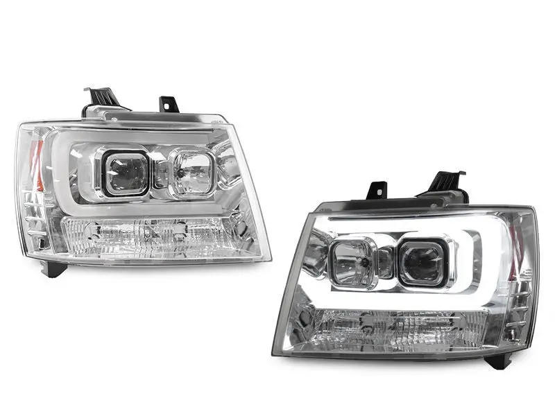 Faros Chevrolet Tahoe 07-14 Ojo De Angel 1