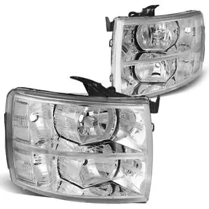 Faros Cromados Silverado 1500 2007-2014 1