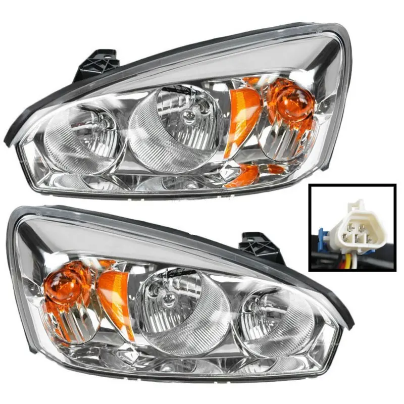 Faros Fondo Cromado Chevy Chevrolet Malibu 2004 - 2008 1