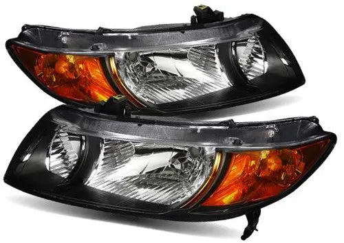 Faros Fondo Negro Honda Civic Coupe 2006-2011 1