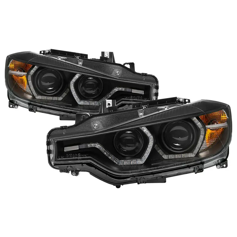 Faros Led Fondo Negro Bmw F30 3-Series Sedan 2012-2015 1