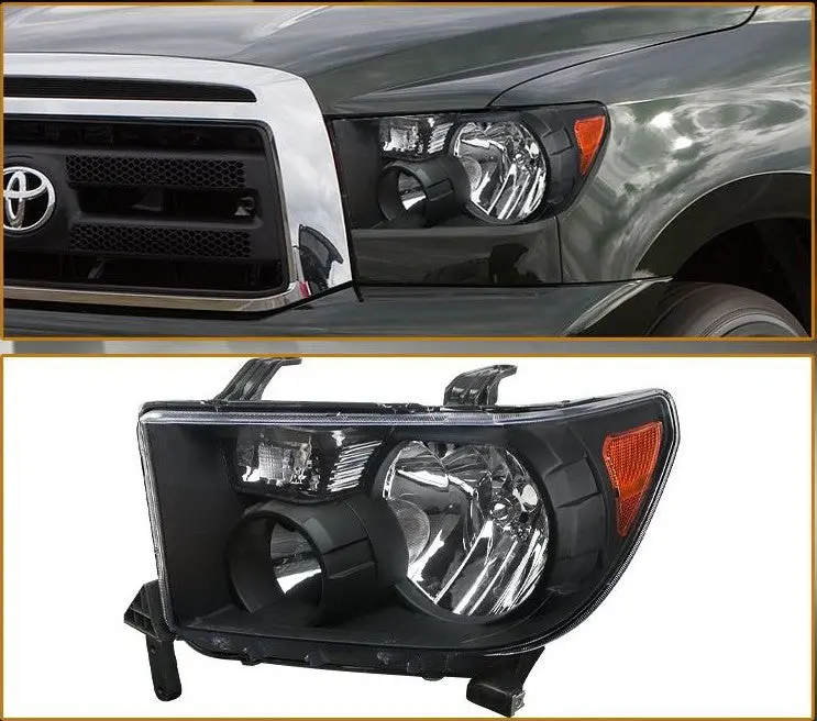 Faros Negros Toyota Tundra 2007-2013 1