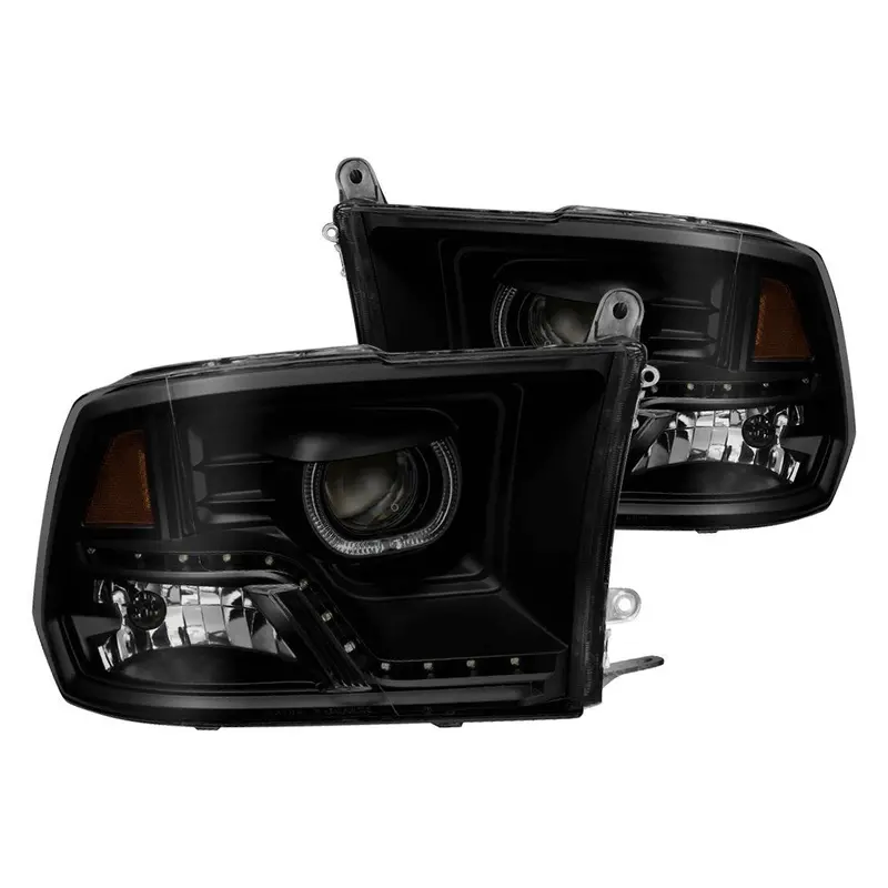 Faros Ojo De Angel Y Led Dodge Ram 1500 2013 - 2018 1