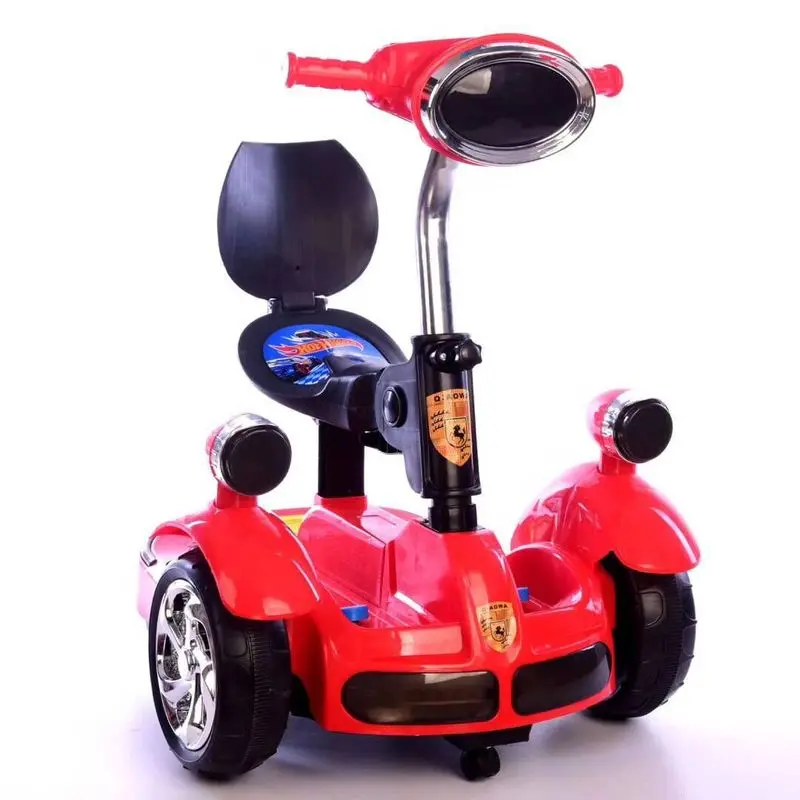 Fashion Children' Remote Control Car Balance Motor Van Ride On Electric Toys Kids Rc Ride On Car Five Wheels Bumper Scooter Car 1