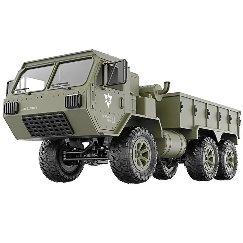 Fayee Fy004a 1/16 2.4G 6Wd Rc Car Proportional Control Us Army Military Truck Rtr Model Toys 1