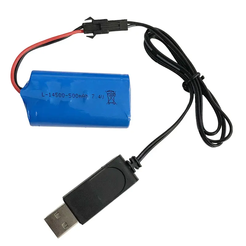 Fayee Upgraded 7.4V 500Mah 15C 2S Battery Sm Plug For Fy001 Fy002 Rc Car 1