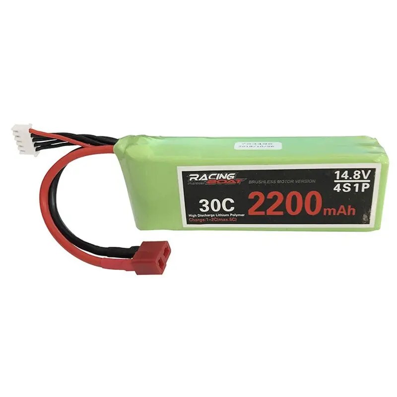 Feilun 14.8V 2200Mah 30C 4S1p Lipo Battery T Plug For Ft011 2.4G Brushless Rc Boat Parts 1