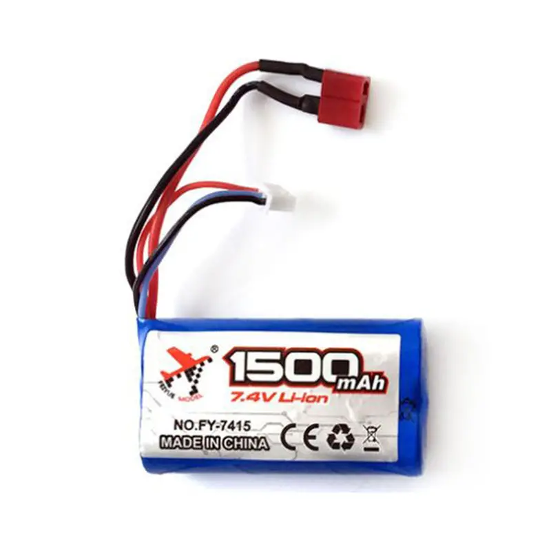 Feiyue Fy 7415 7.4V 1500Mah Lipo Battery For 01 02 03 04 05 07 Rc Car 6.8X4cm 1