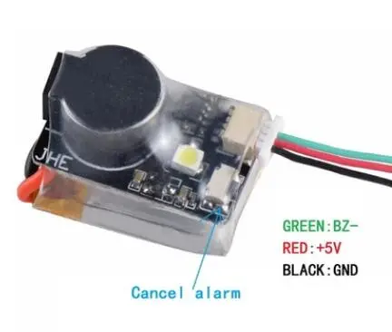 Finder Jhe42b Jhe42b_S Jhe20b 5V Super Loud Buzzer Tracker 110Db With Led Buzzer Alarm For Fpv Racing Drone Flight Controller 1