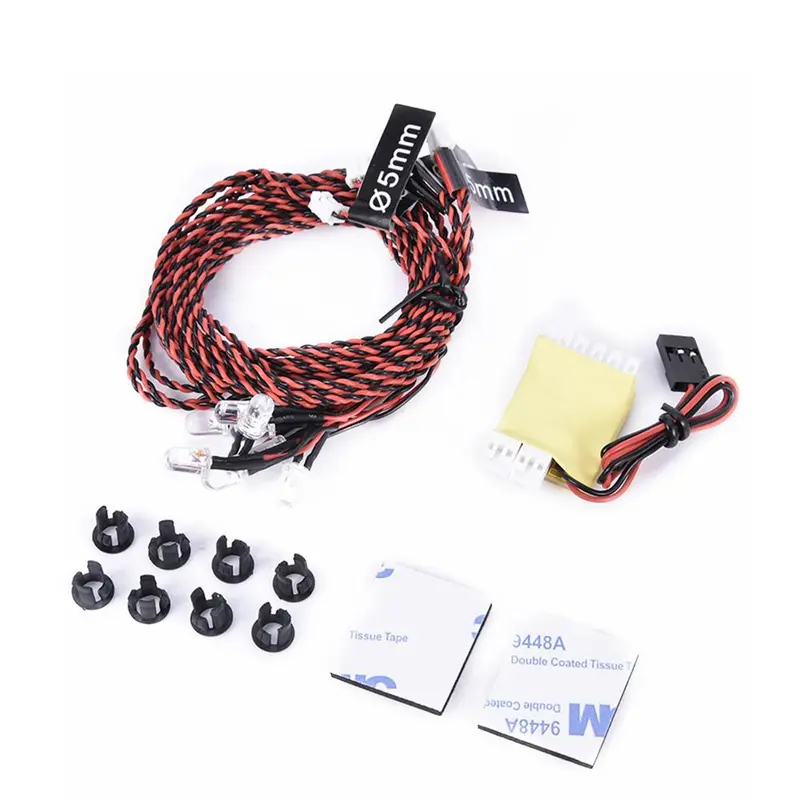 Flash Rc Led Light Kit For Rc Helicopter Airplane Aeroplanes Aircraft Plane Realistic 8 Led Lighting System 1