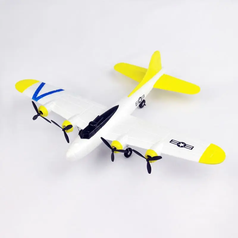 Flybear Fxb17 465Mm Wingspan 2.4Ghz 2Ch Radio Control Airplane Rtf With Mode 2 Transmitter Battery Rc Plane Aircraft Trainer Outdoor Toy 1