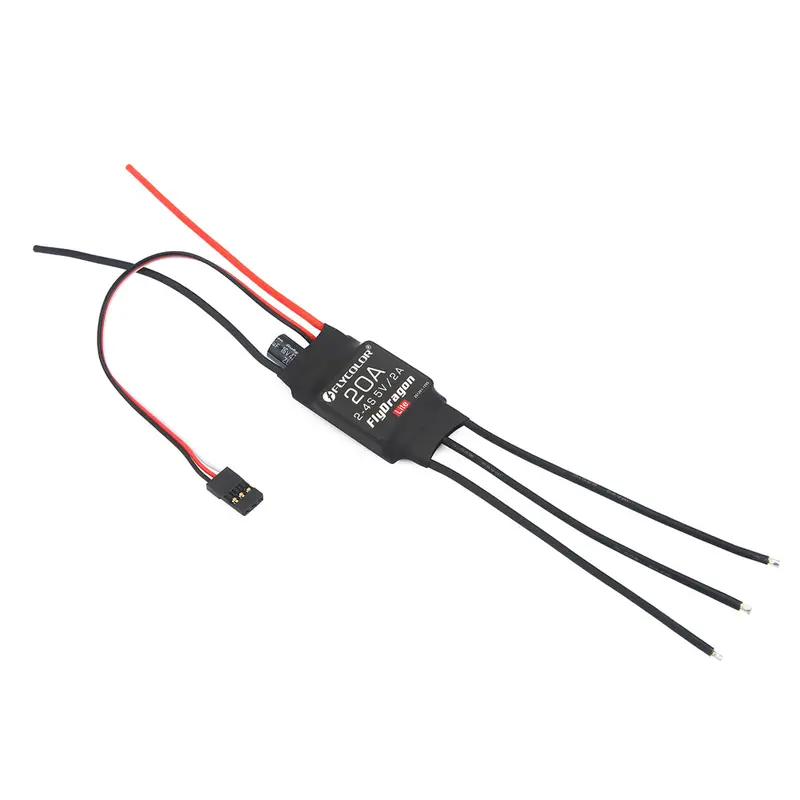 Flycolor Flydragon Lite 20A 2-4S Brushless Esc With 5V 2A Bec For Rc Airplane 1
