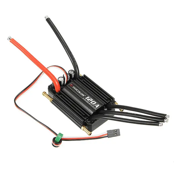 Flycolor Waterproof Brushless 120A Esc 2-6S With 5.5V / 5A  For Rc Boat 1
